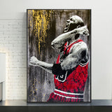 Authentische NBA-Jordan-Leinwandkunst – individuelle Basketball-Drucke