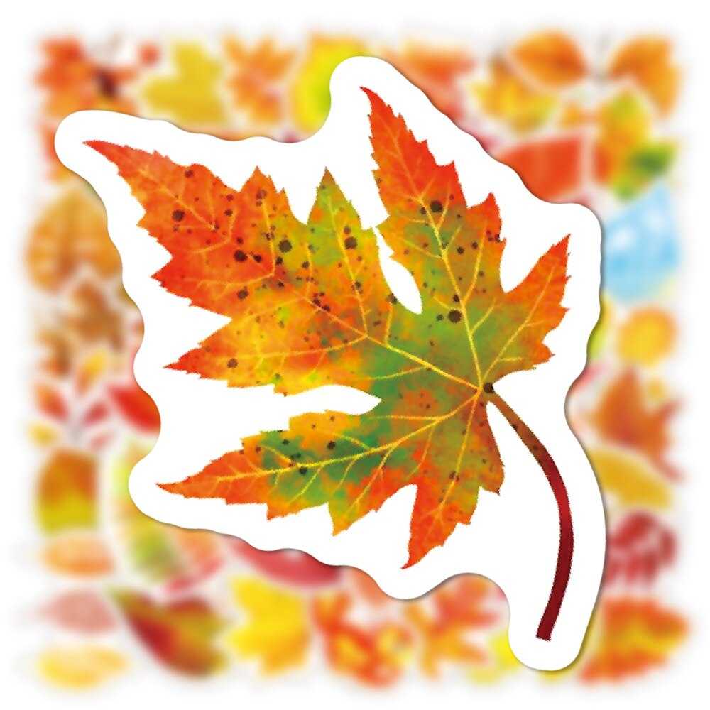 Autumn Maple Leaf Graffiti Stickers