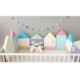 Tour de Lit Bébé - Thème Maisons Pastel