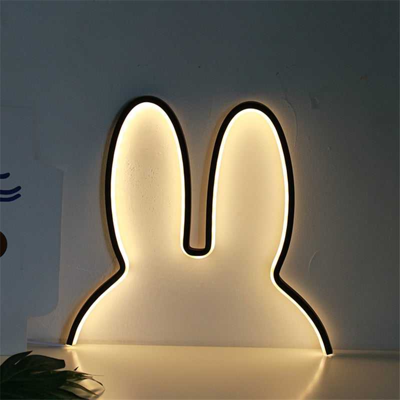 Baby Rabbit Night Lights USB Powered LED Lamp