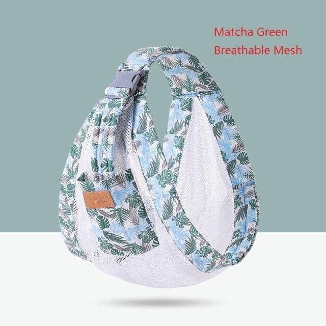 Baby Wrap Carrier | Newborn Sling Dual Use | Infant Nursing Cover | Carrier Mesh Fabric Breastfeeding