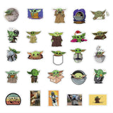 Baby Yoda Disney Movie Star Wars Stickers Pack | Famous Bundle Stickers | Waterproof Bundle Stickers