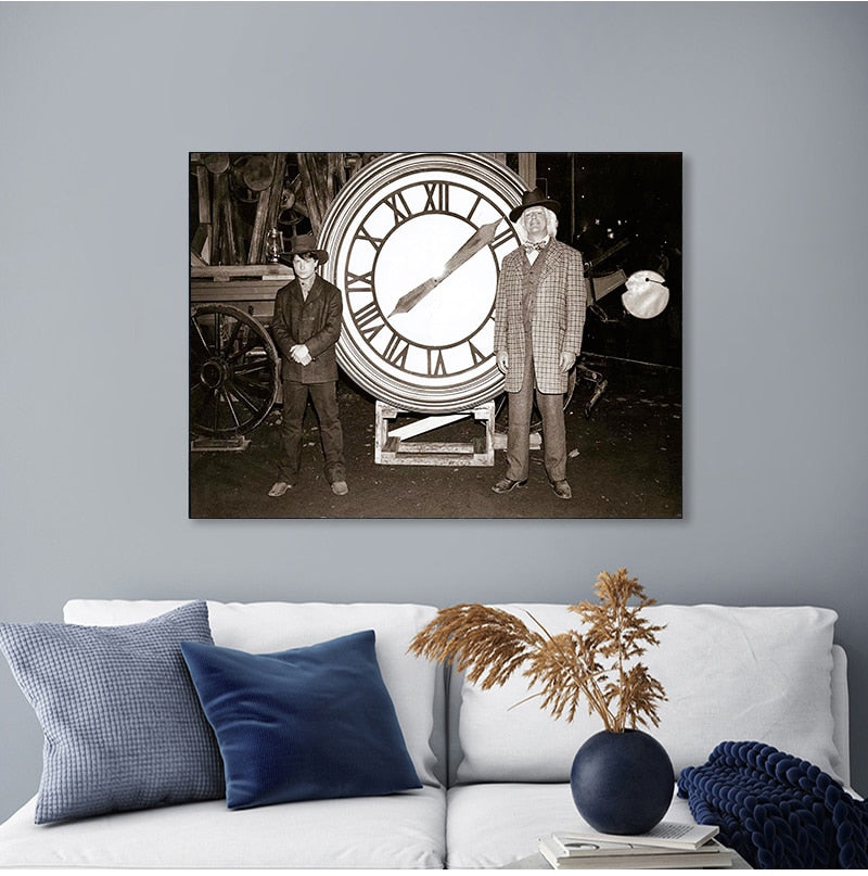 Back to the Future Film Retro Canvas Wall Art