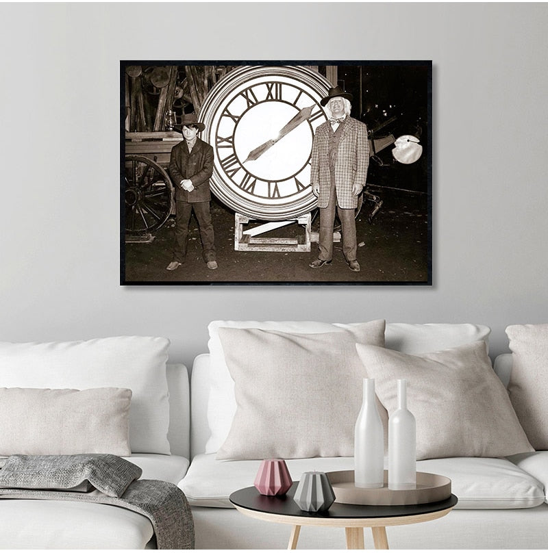 Back to the Future Film Retro Canvas Wall Art