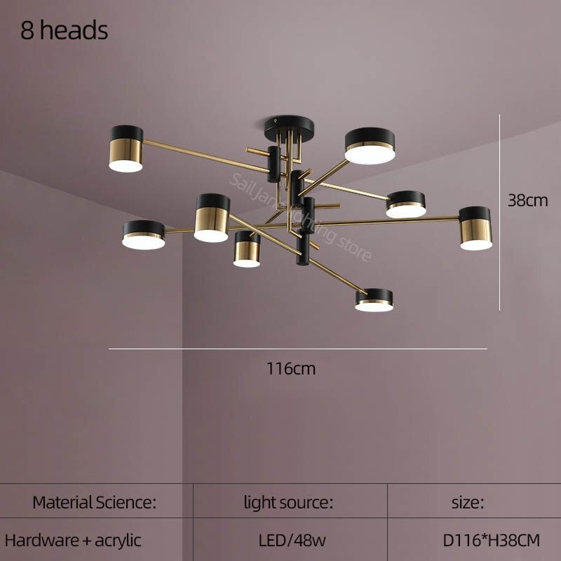 Équilibre : Lustre Spoutnik – Luminaire élégant