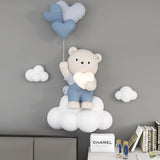 Balloon Bear Statue Wall Hanging Globe Light for Kids Room