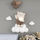 Balloon Bear Statue Wall Hanging Globe Light for Kids Room