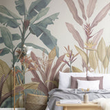 Banana Leaf Rain Forest Wallpaper for Home Wall Decor