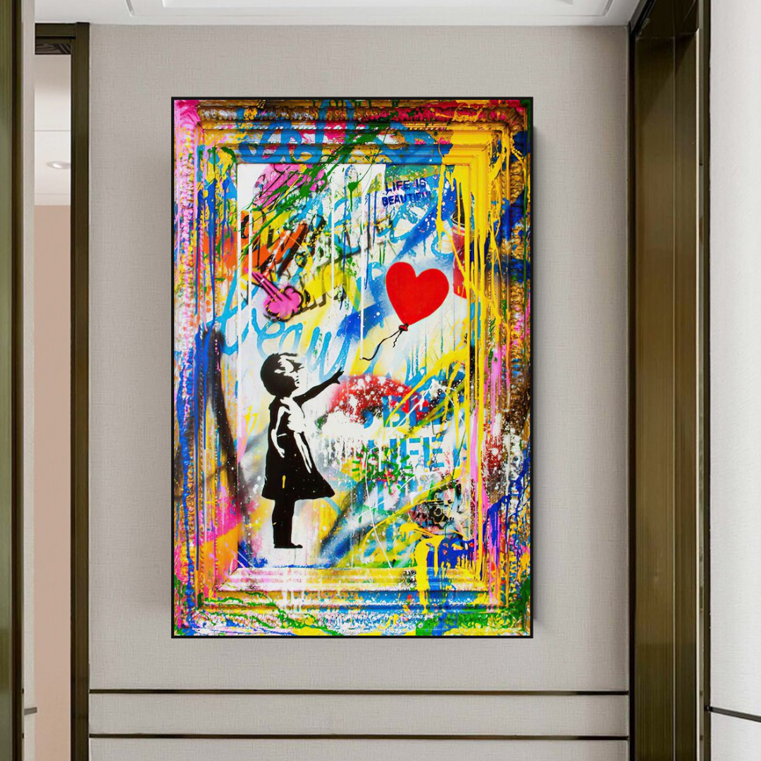 Banksy Life is Beautiful Poster: Authentic Expression