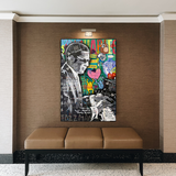 Banksy Ray Charles Robinson American Singer Canvas Wall Art