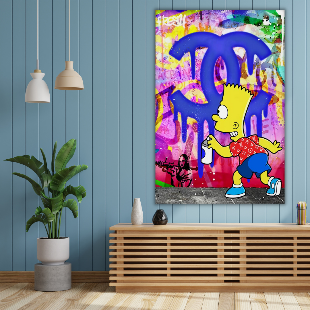 Bart Simpson Canvas Wall Art: Exquisite Fashion Inspiration