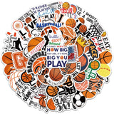 Basketball Slogan Doodle Stickers