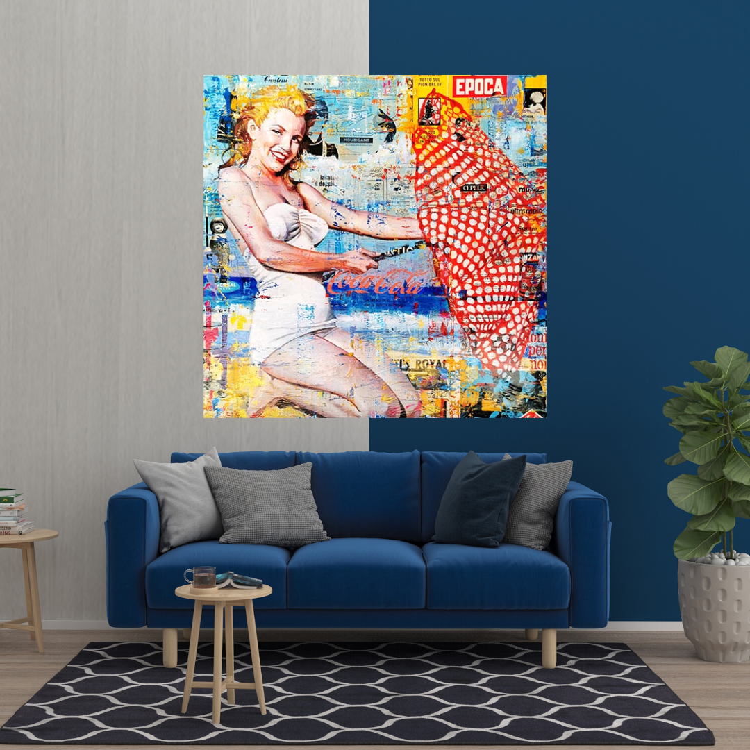 Beach Lovers: Marilyn Poster – Unmatched Beach Vibes