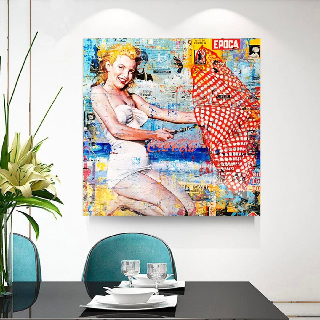 Beach Lovers: Marilyn Poster – Unmatched Beach Vibes