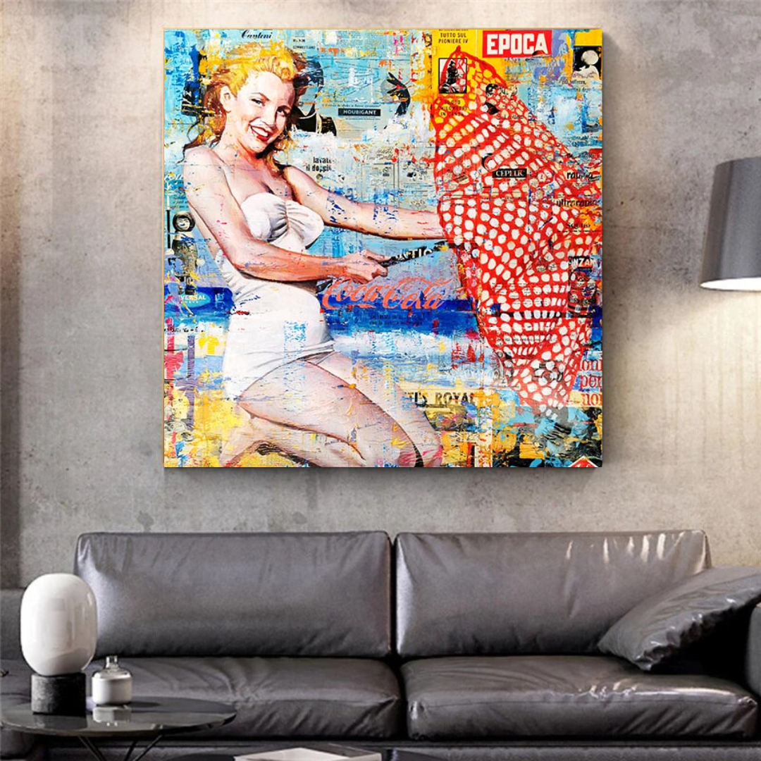 Beach Lovers: Marilyn Poster – Unmatched Beach Vibes