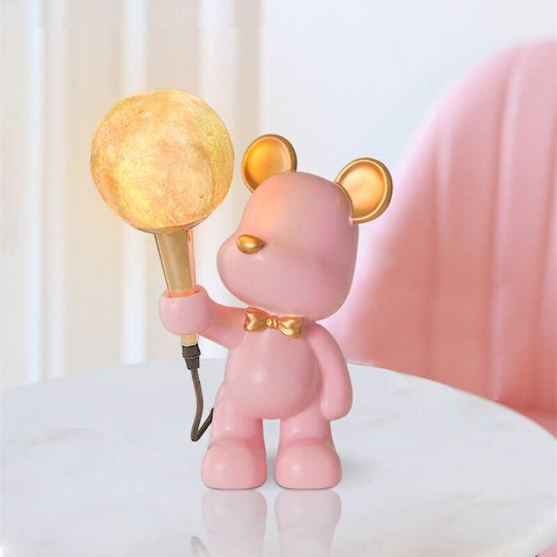 Bear Bedside Lamp for Kids Room