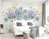 Papier Peint Fresque Belles Fleurs – Décor Floral Exquis