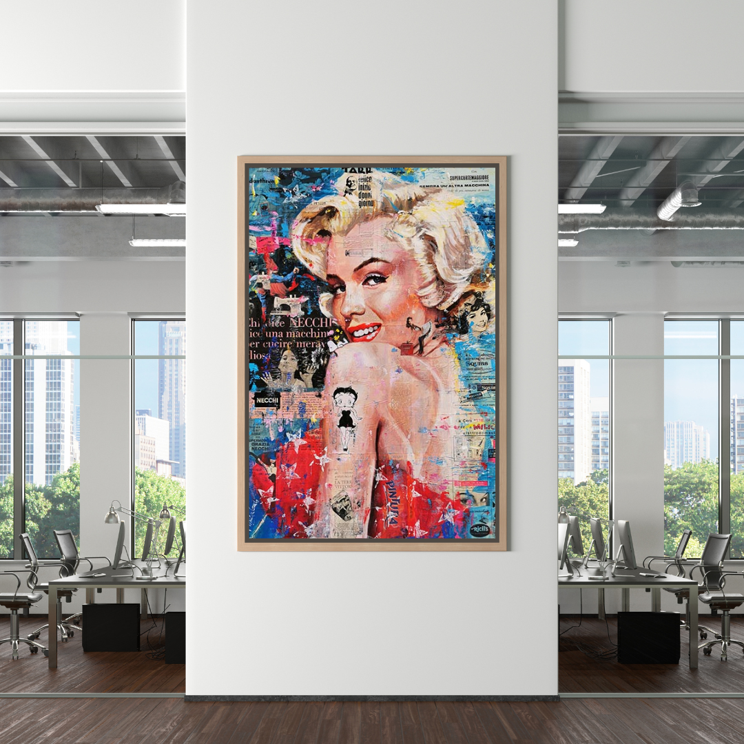 Betty Boop Marilyn Poster - Iconic Star Tribute for Fans and Collectors