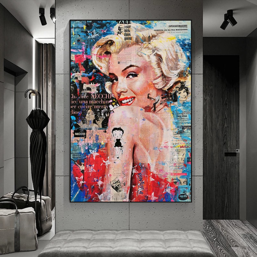 Affiche Betty Boop Marilyn - Hommage star emblématique pour les fans et les collectionneurs