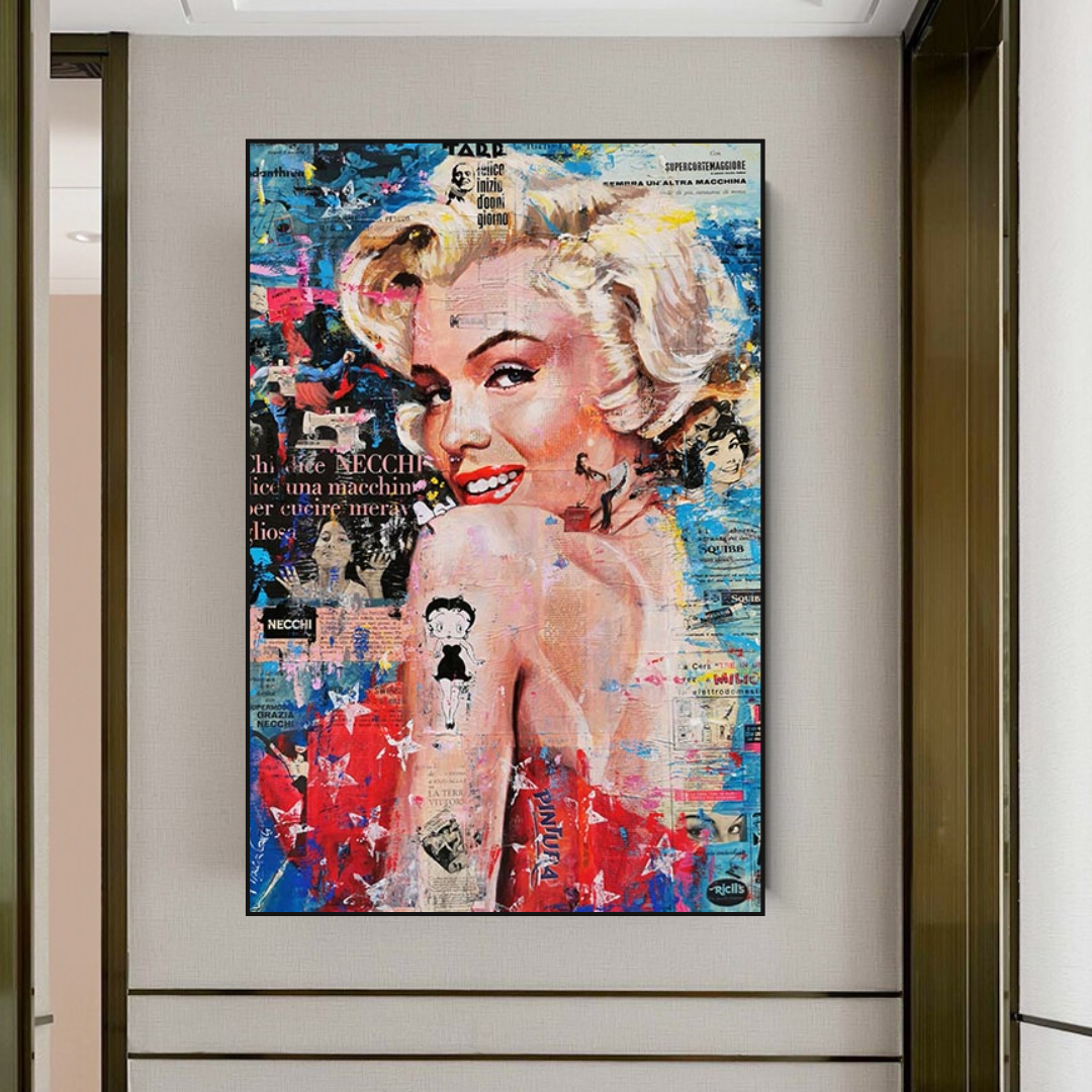 Betty Boop Marilyn Poster - Iconic Star Tribute for Fans and Collectors