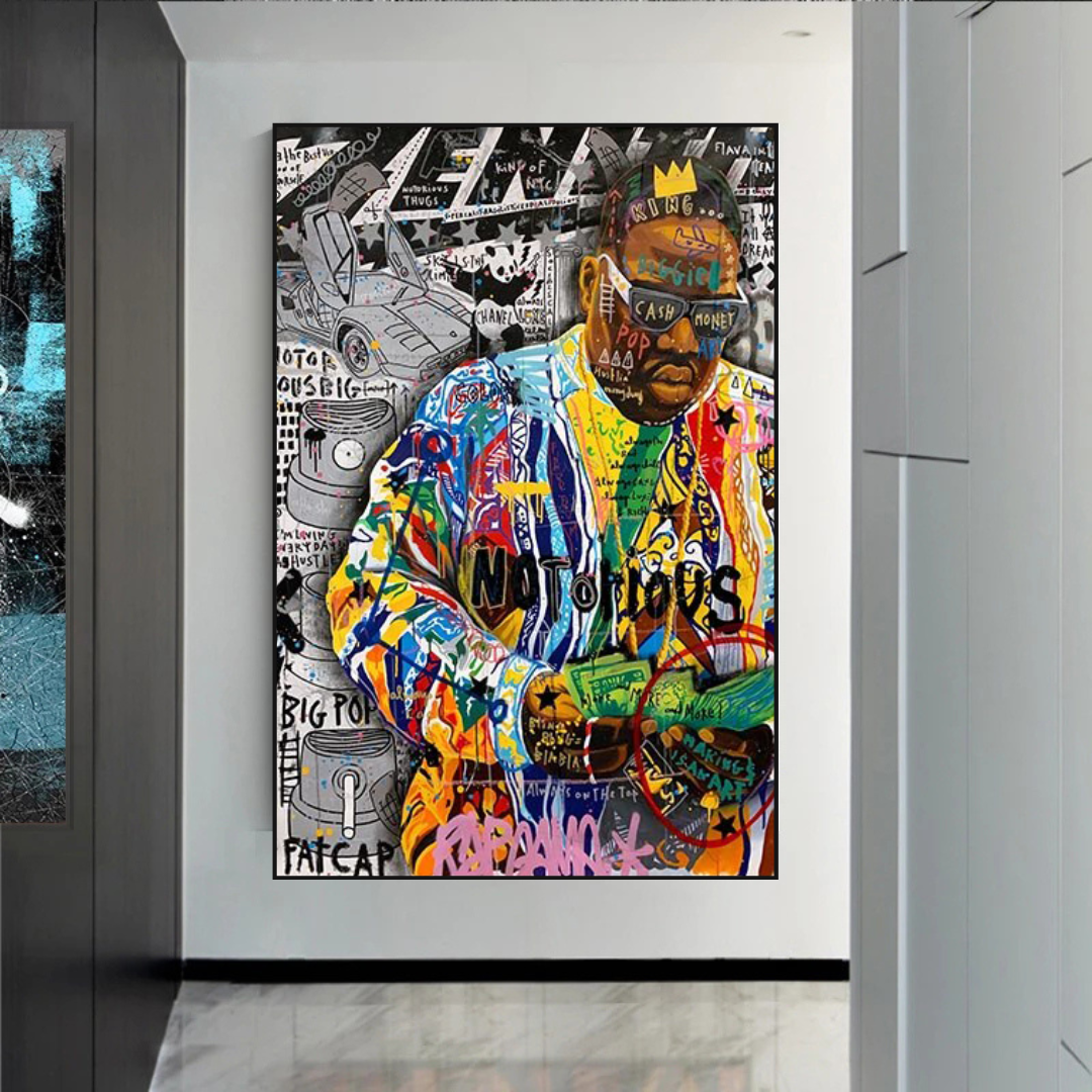 Biggie Smalls Iconic Singer Canvas Wall Art