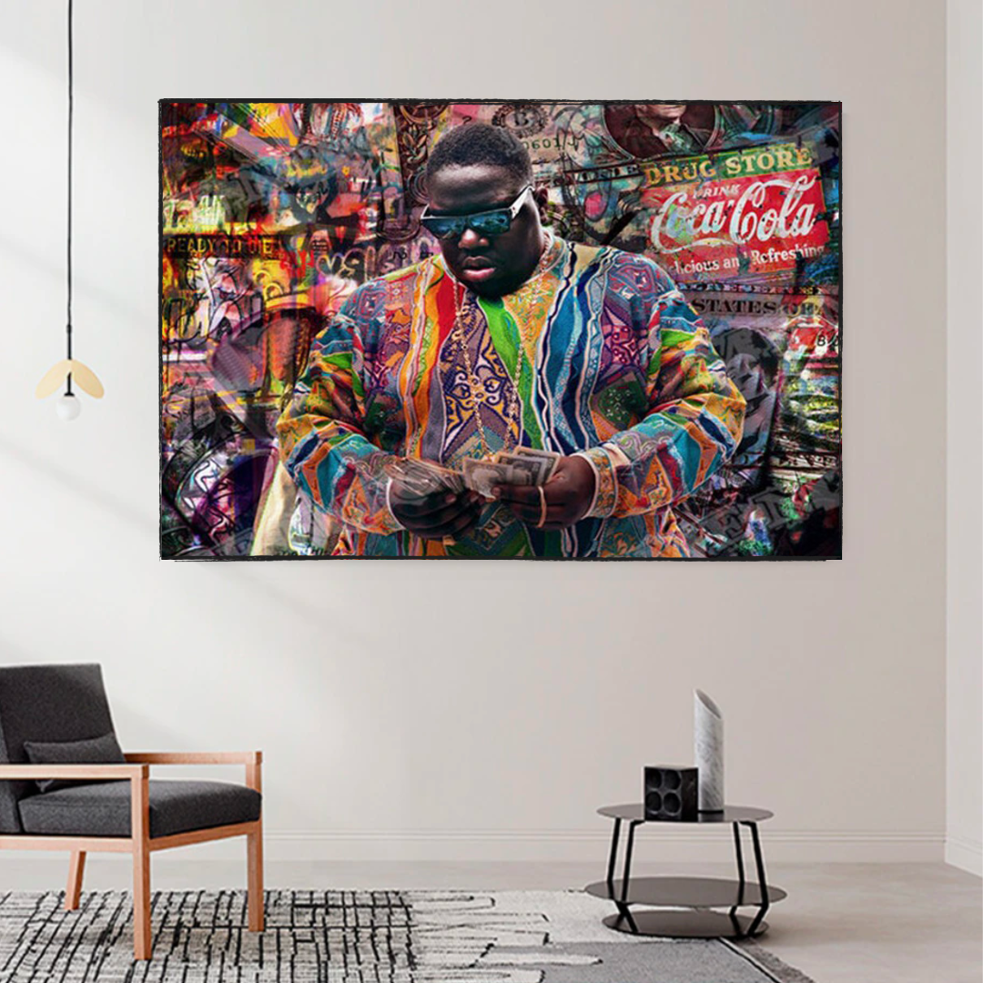 Póster de Biggie Smalls: Arte icónico para fanáticos del rap