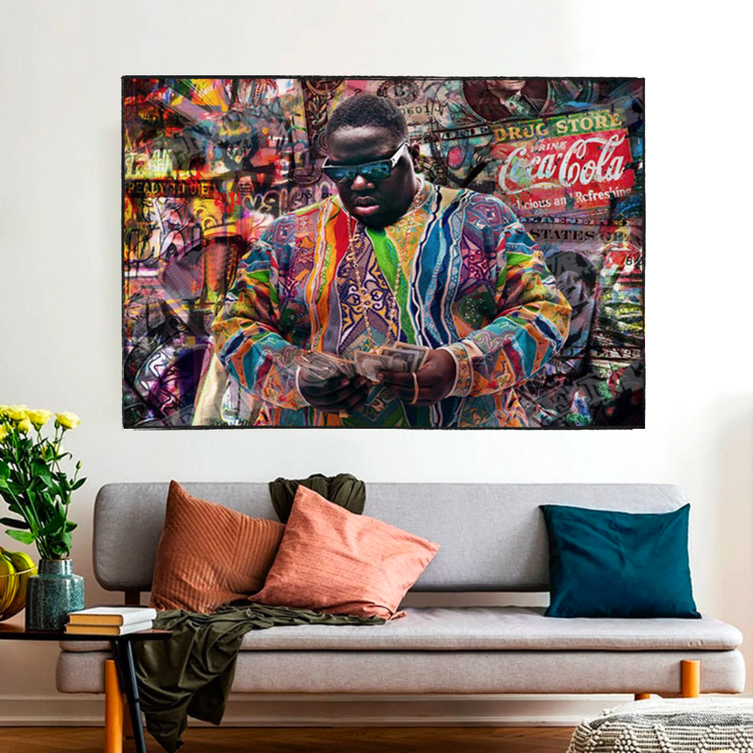 Biggie Smalls Poster: Ikonische Kunst für Rap-Fans