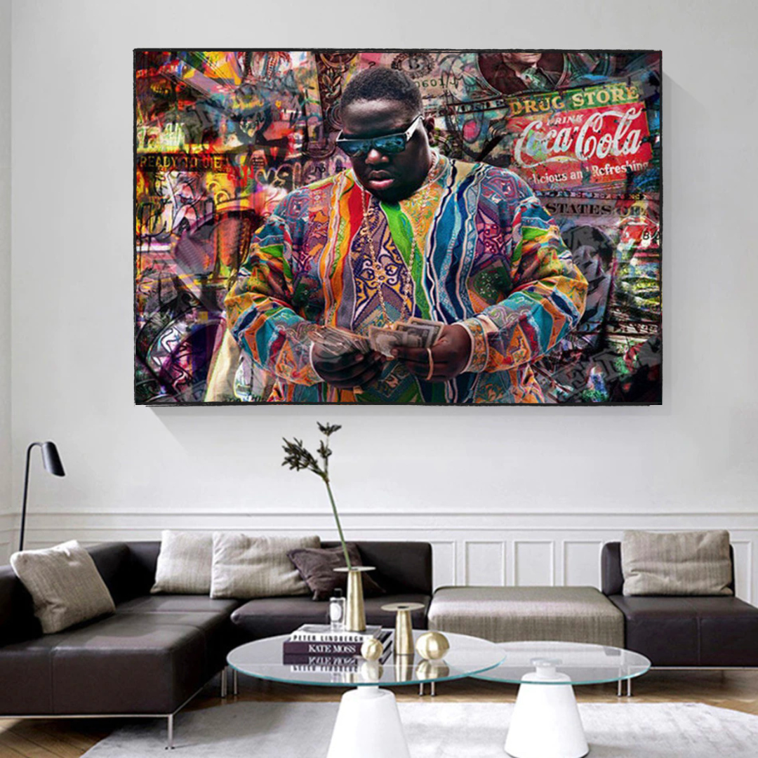 Póster de Biggie Smalls: Arte icónico para fanáticos del rap