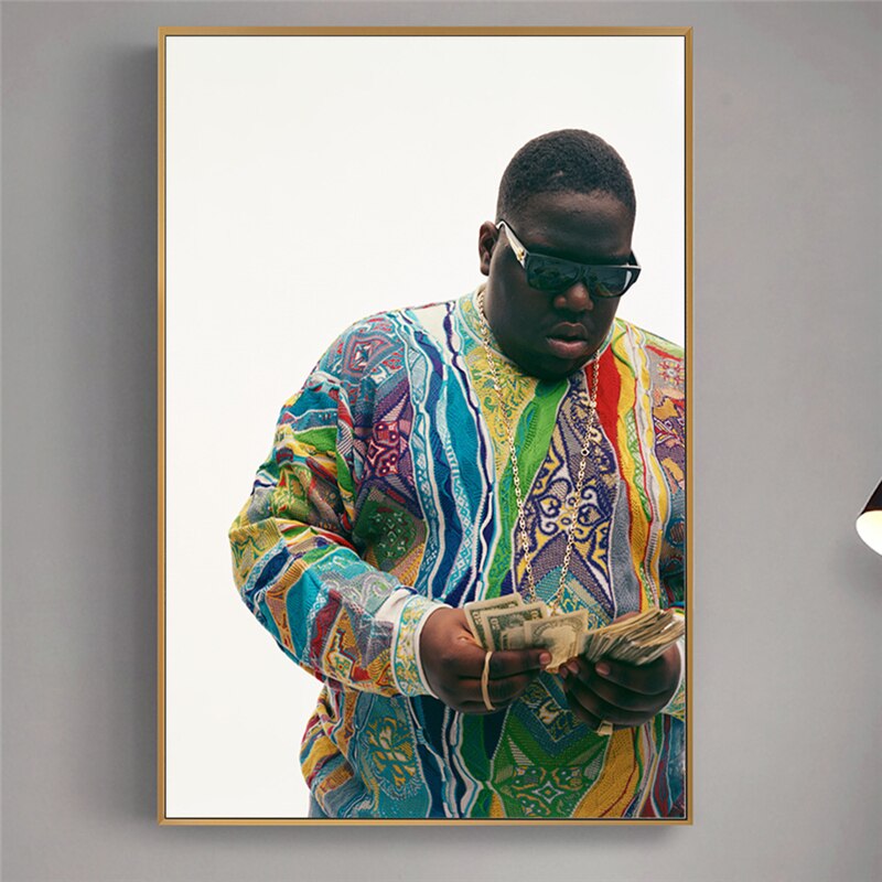 Biggie Smalls Rapper Leinwand-Wandkunst: Liebe zum Hip-Hop