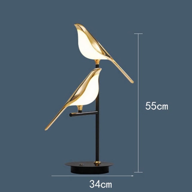 Lustre en acrylique en forme d'oiseau : solution d'éclairage élégante