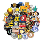 Bitcoin Dogecoin Stickers Pack | Famous Bundle Stickers | Waterproof Bundle Stickers