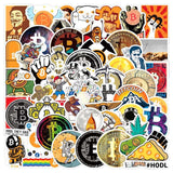 Bitcoin Dogecoin Stickers Pack | Famous Bundle Stickers | Waterproof Bundle Stickers