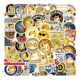 Bitcoin Dogecoin Stickers Pack | Famous Bundle Stickers | Waterproof Bundle Stickers