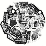 Cool Black and White Gothic Stickers Pack