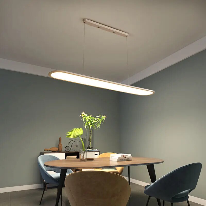 Lampes suspendues LED noires - Design minimaliste moderne