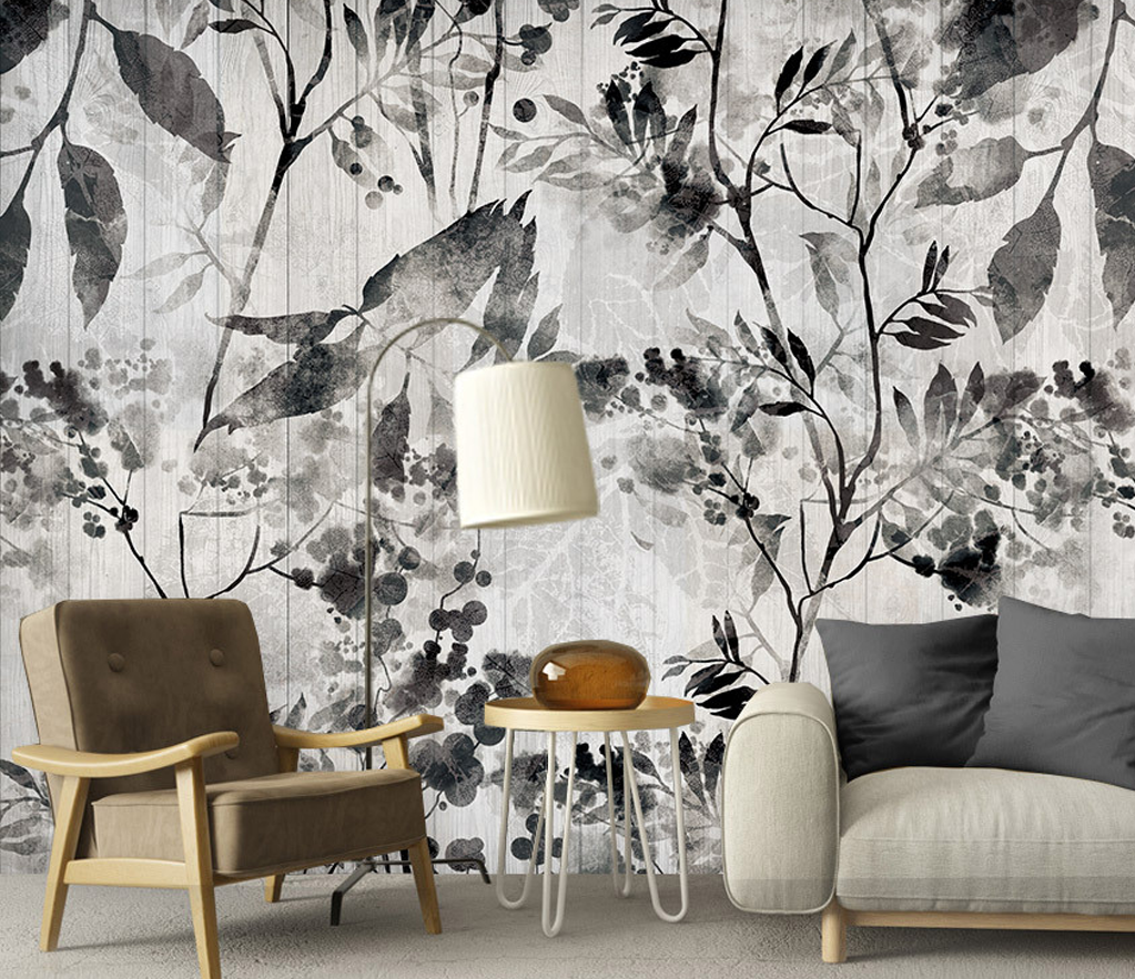 Black Trees Wallpaper Murals- High-Quality Wall Art Décor