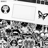 Punk Devil Black And White Horror Stickers Pack | Famous Bundle Stickers | Waterproof Bundle Stickers
