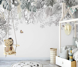 Papier peint mural Blossom Greens : superbe décoration murale