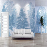 Blue Forest Trees Wallpaper: Transform Your Space