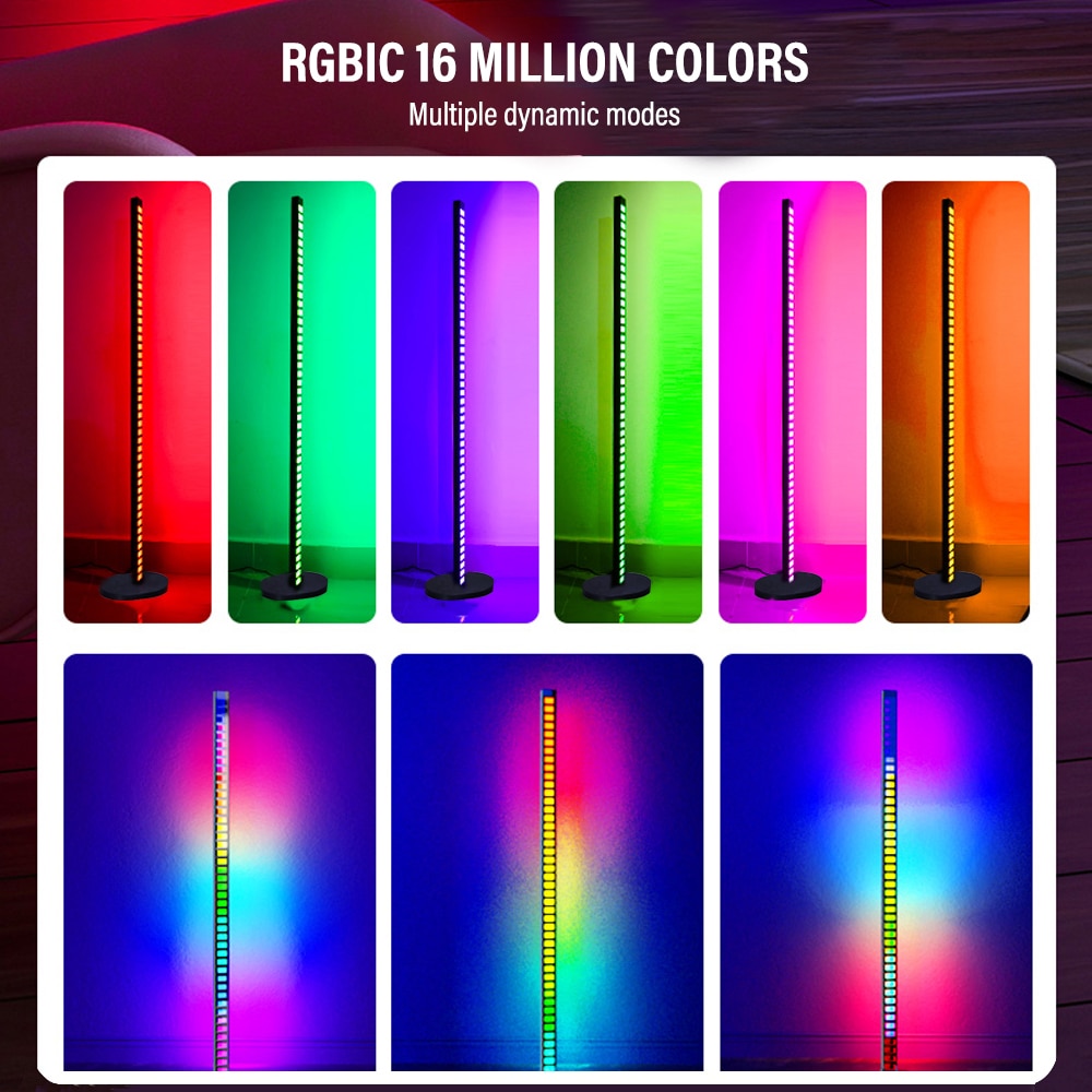 LED Floor Lamp Rhythm Light Bar – Bluetooth Music APP Remote