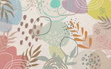 Papier Peint Fresque Floral Boho : Design Exquis