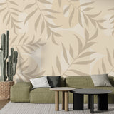 Boho Leafs Wallpaper Mural Stunning Décor for Any Space