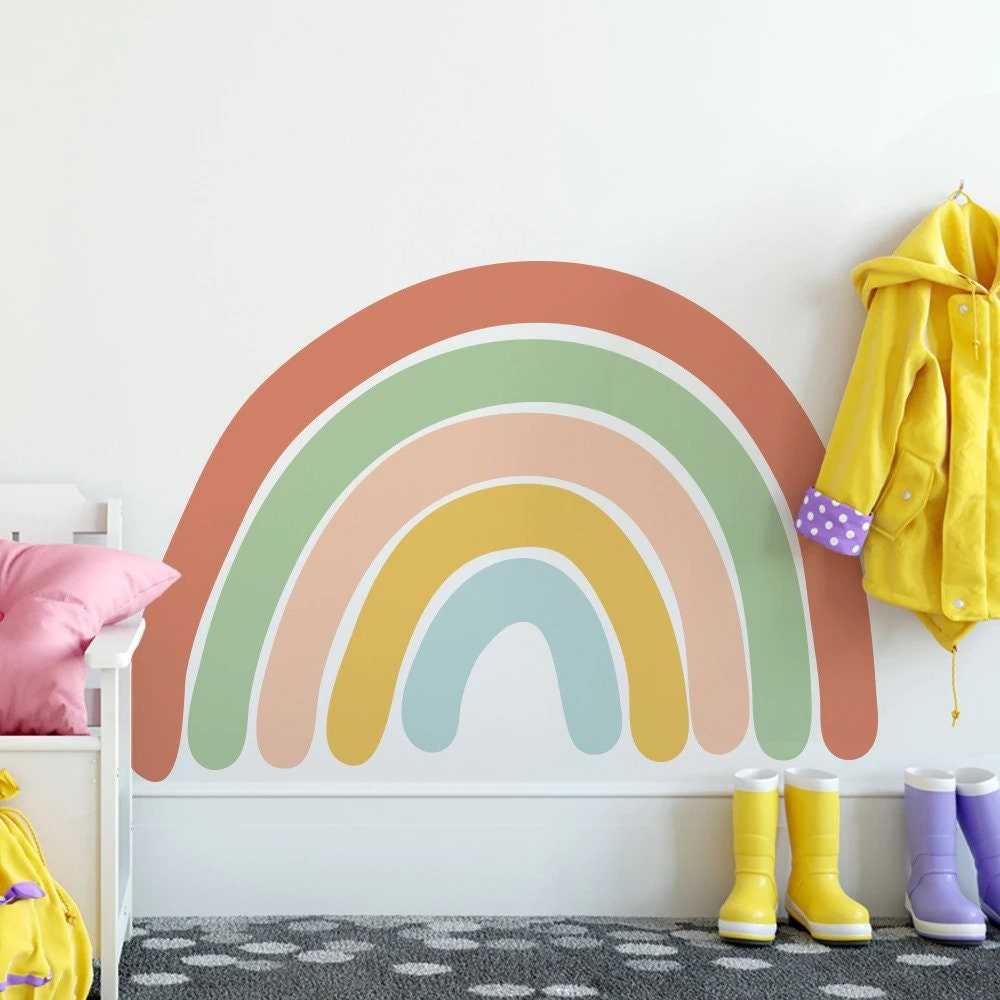 Large Rainbow Wall Stickers | Large Rainbow Wall Decal | Big Rainbow Wall Print