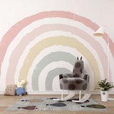 Boho Rainbow Wallpaper Mural: Transform Your Space