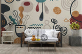 Boho Matisse Line Art Wallpaper Mural - Unique Design