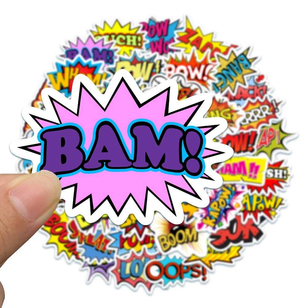 Surprise Letter Boom Bam Stickers Pack | Famous Bundle Stickers | Waterproof Bundle Stickers