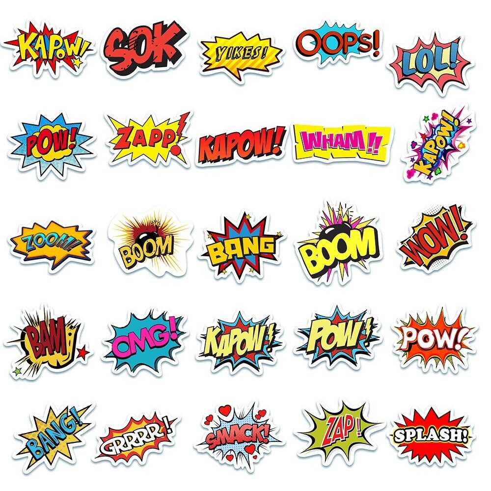 Surprise Letter Boom Bam Stickers Pack | Famous Bundle Stickers | Waterproof Bundle Stickers