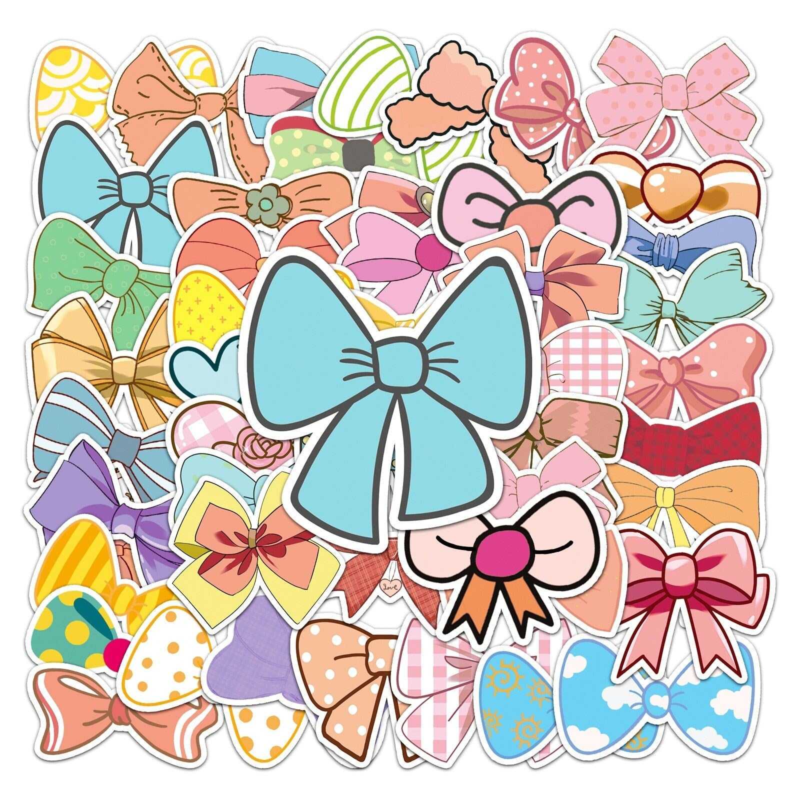 Bow Tie Cartoon Stickers Pack | Famous Bundle Stickers | Waterproof Bundle Stickers