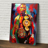 Art mural sur toile champion de boxe Tyson