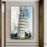 Atemberaubendes Poster zum Turm von Pisa: Exquisites Kunstwerk